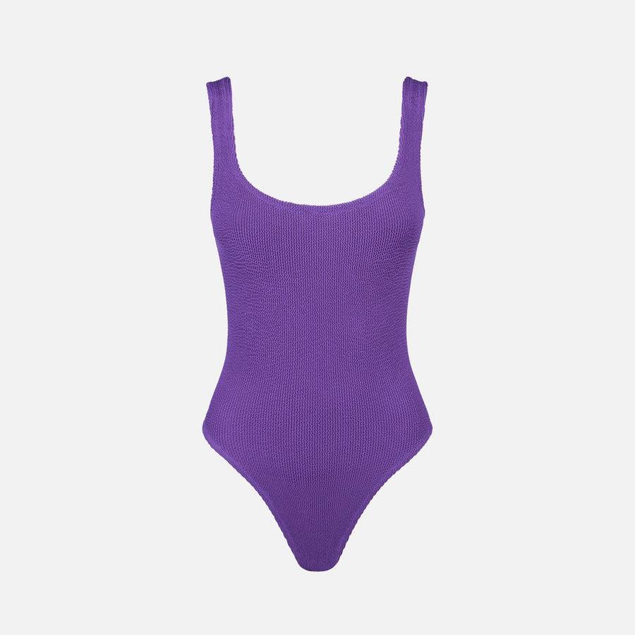 Mc2 Saint Barth Costume intero da donna viola crinkle Outlet