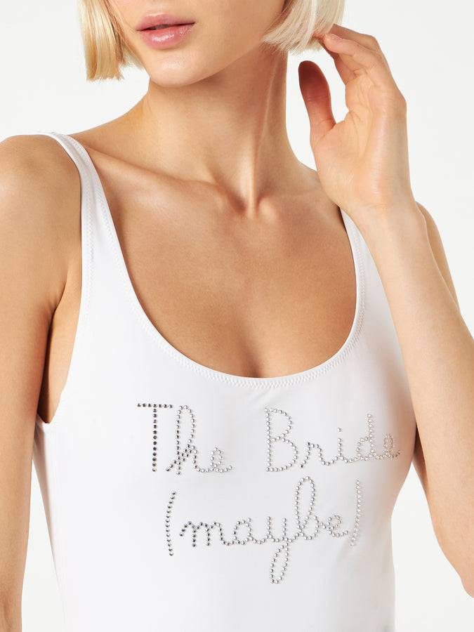 Mc2 Saint Barth Costume intero da donna con ricamo di strass The Bride Maybe Saldi