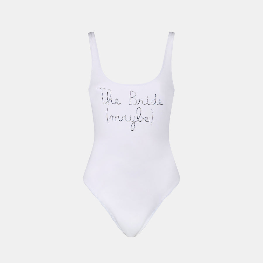 Mc2 Saint Barth Costume intero da donna con ricamo di strass The Bride Maybe Saldi