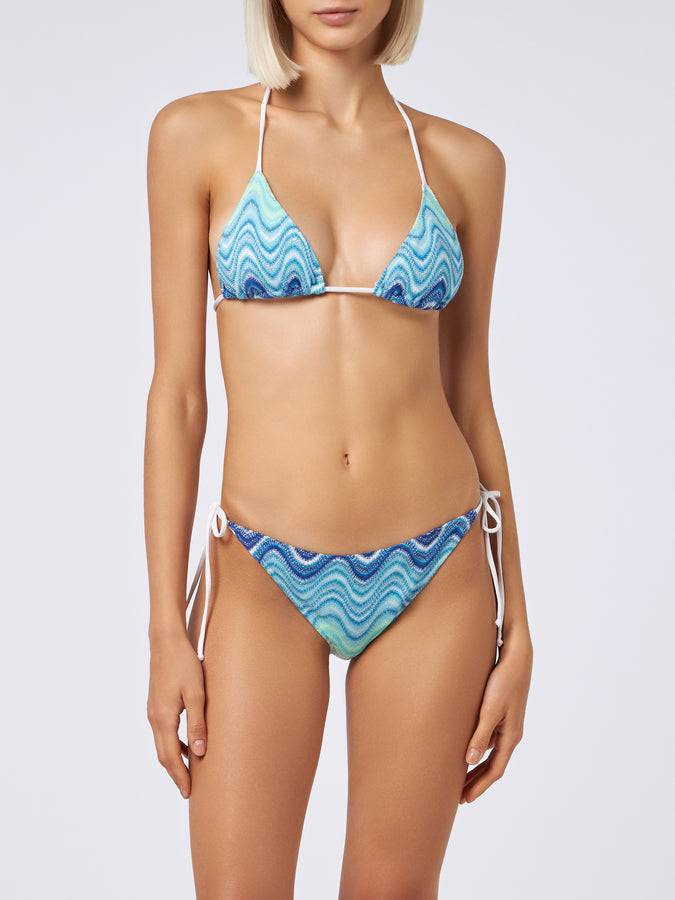 Mc2 Saint Barth Bikini donna a triangolo in maglia raschel Leah Virgo Moda