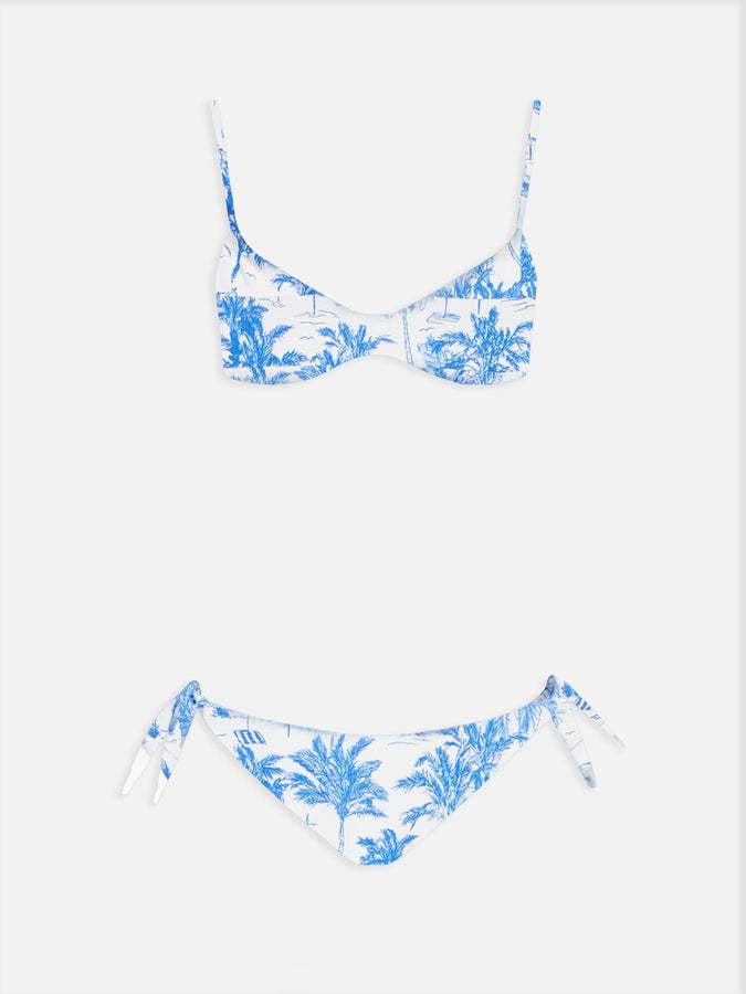 Mc2 Saint Barth Bikini donna con bralette scollo toile de Jouy May Yali Qualità