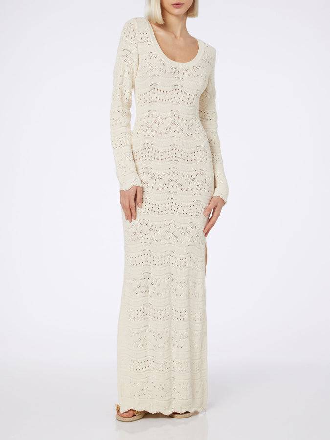 Mc2 Saint Barth Abito midi da donna in maglia di cotone