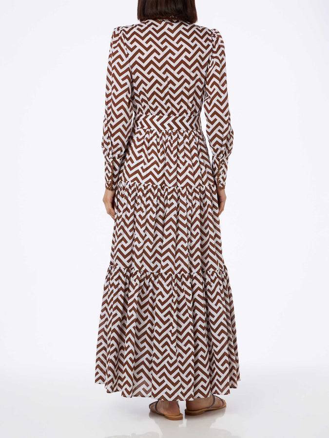 Mc2 Saint Barth Zigazag print woman cotton dress Jensen Affare Del Giorno
