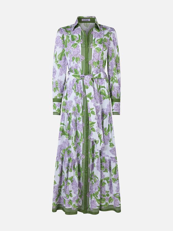 Mc2 Saint Barth Woman cotton dress Jensen with flower print Prezzo Ridotto
