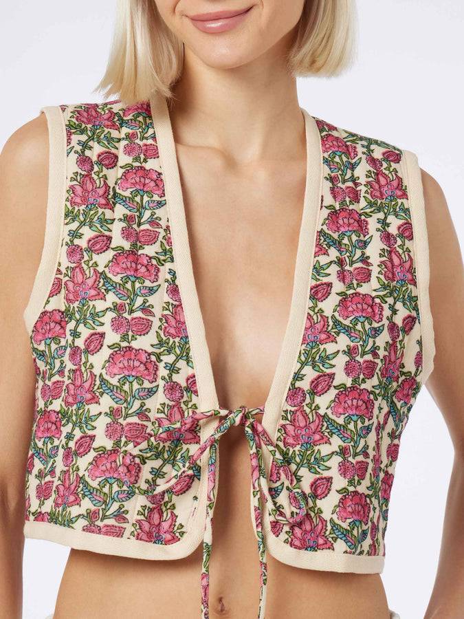 Mc2 Saint Barth Gilet imbottito da donna ricamato Qualità Garantita