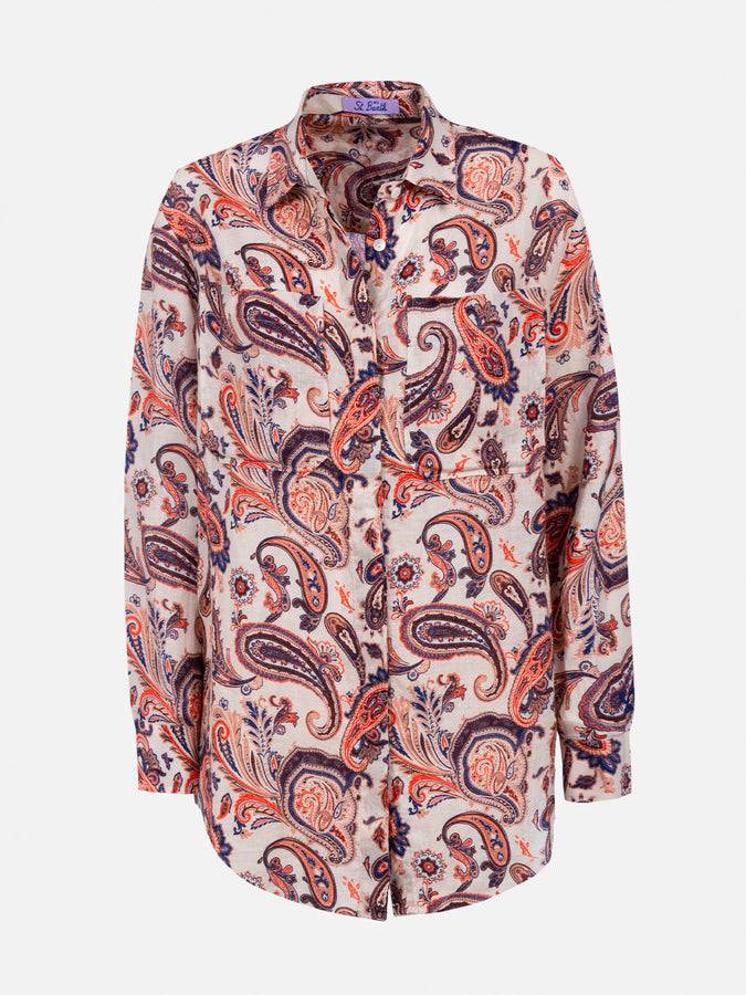 Mc2 Saint Barth Woman texan style shirt Alodie with pockets Promozione Limitata