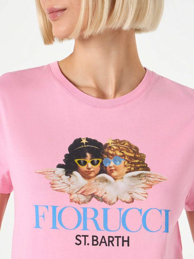 Mc2 Saint Barth T-shirt da donna in cotone con stampa Fiorucci | FIORUCCI EDIZIONE SPECIALE Saldi Di Fabbrica
