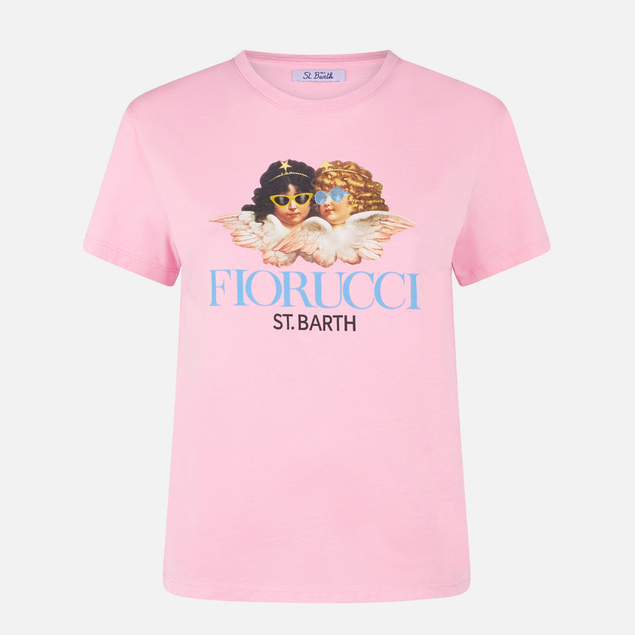 Mc2 Saint Barth T-shirt da donna in cotone con stampa Fiorucci | FIORUCCI EDIZIONE SPECIALE Saldi Di Fabbrica
