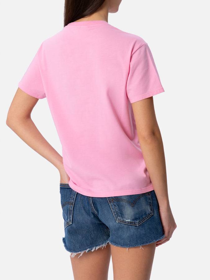 Mc2 Saint Barth T-shirt da donna girocollo Emilie in jersey di cotone con ricamo Bikini Obsession 2025