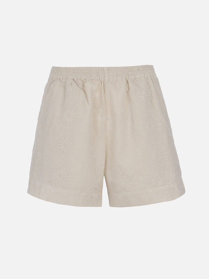 Mc2 Saint Barth Pantaloncini da donna pull up in cotone Sangallo Meave Convenienza