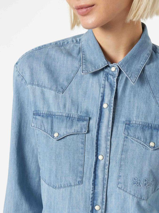 Mc2 Saint Barth Camicia da donna in jeans Offerte
