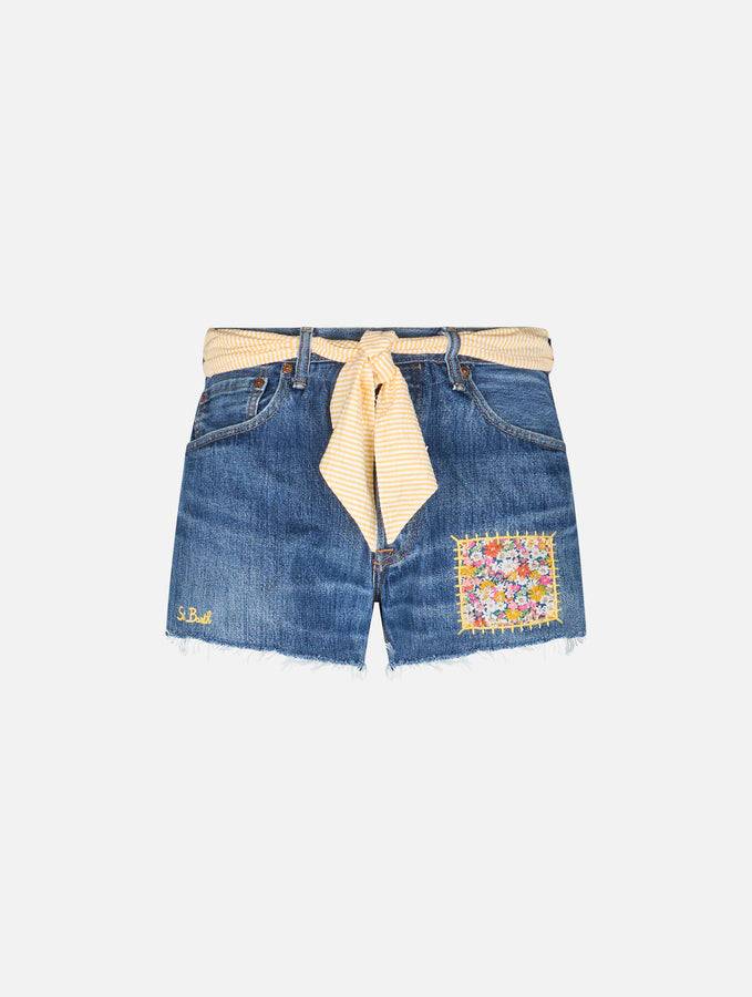Mc2 Saint Barth Pantaloncini in denim da donna Libby | REALIZZATO CON TESSUTO LIBERTY Hotsell