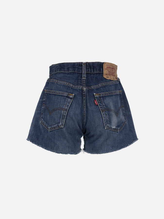 Mc2 Saint Barth Pantaloncini da donna in denim riciclato con strass Vendite Flash