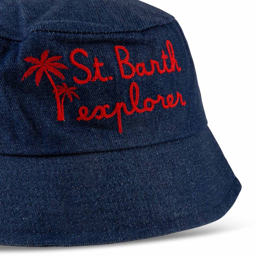 Mc2 Saint Barth Cappello da pescatore in denim Moda