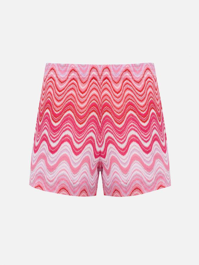 Mc2 Saint Barth Pantaloncini da donna pull up in tessuto maglia Rachel Meave Soddisfazione Garantita