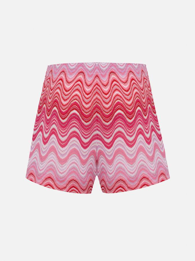 Mc2 Saint Barth Pantaloncini da donna pull up in tessuto maglia Rachel Meave Soddisfazione Garantita