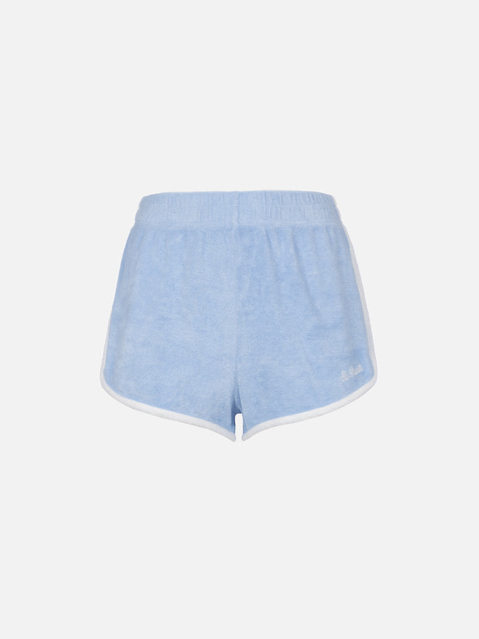 Mc2 Saint Barth Pantaloncini da donna pull up in spugna di cotone Francine Acquista Ora