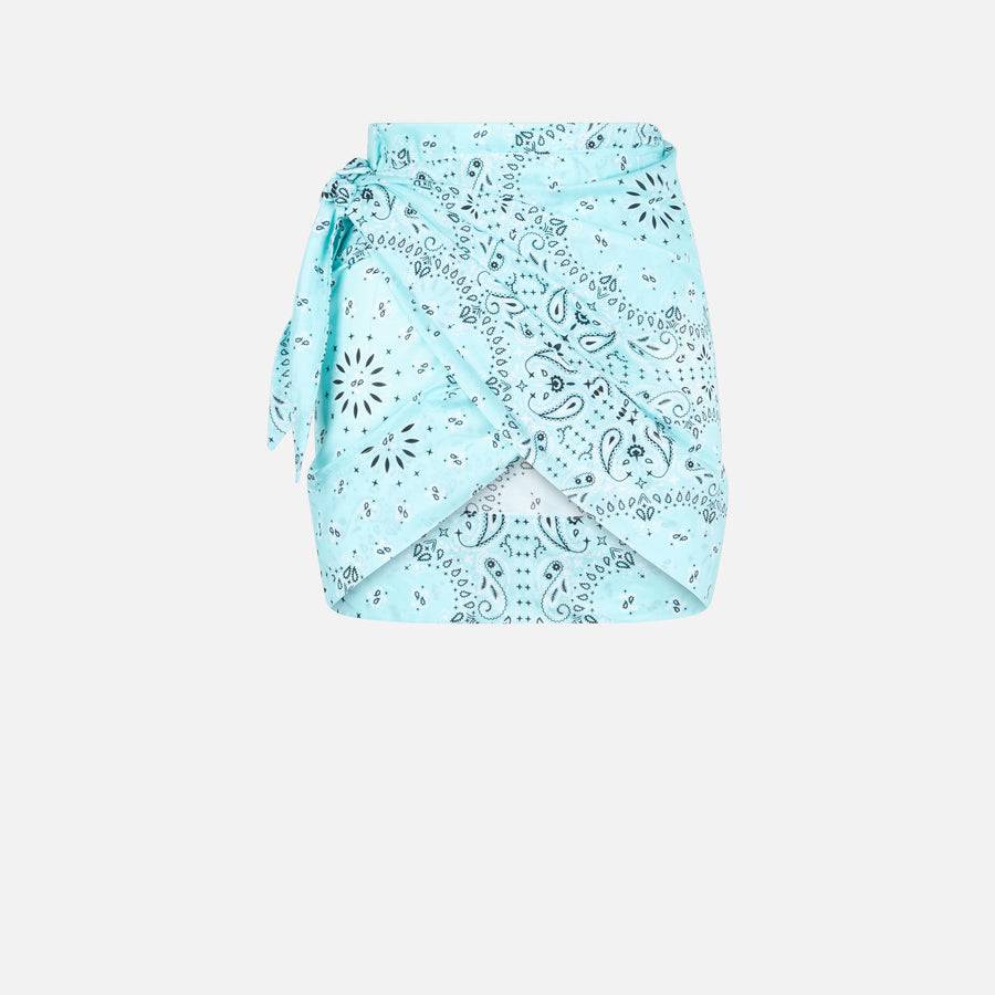Mc2 Saint Barth Minigonna pareo da donna in cotone con stampa bandana Offerte