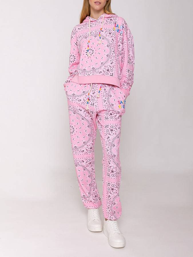 Mc2 Saint Barth Felpa con cappuccio bandana in cotone con ricamo Saint Barth Negozi Online