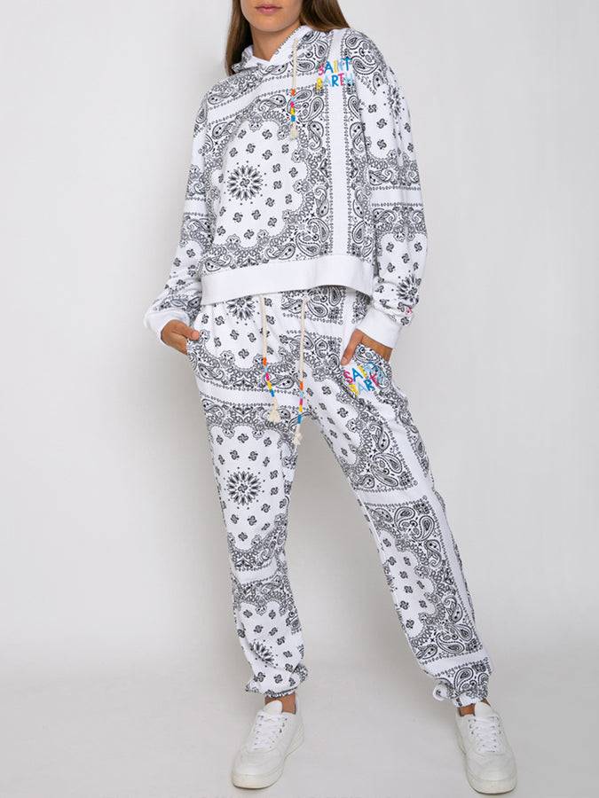 Mc2 Saint Barth Felpa con cappuccio bandana in cotone con ricamo Saint Barth Fino Al -60%