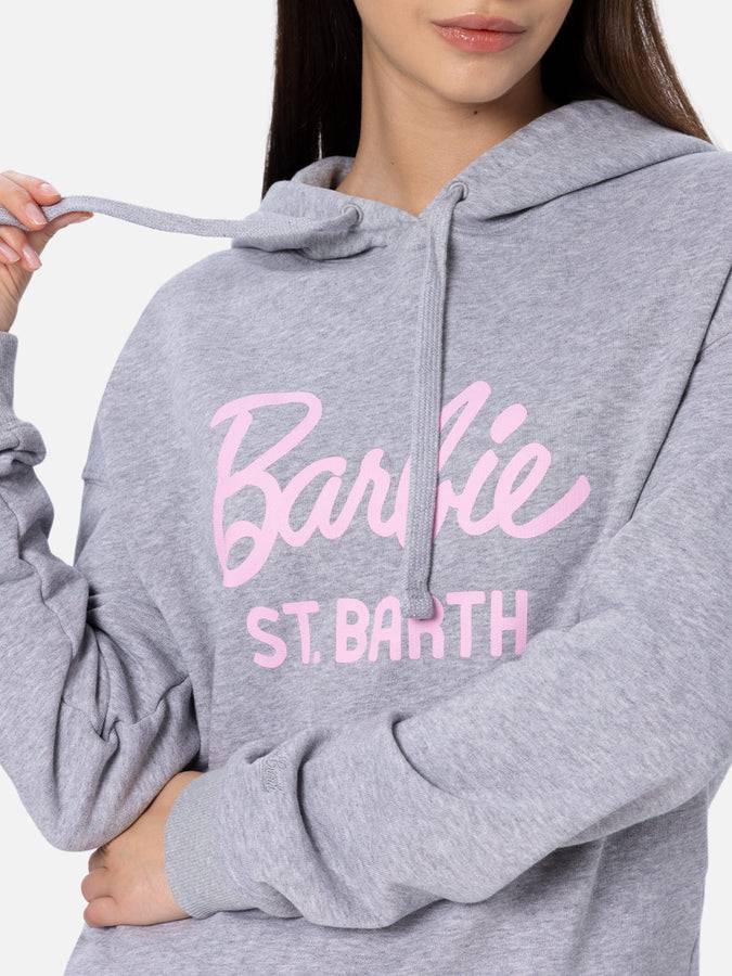 Mc2 Saint Barth Woman cotton hoodie Mindy with barbie logo | BARBIE SPECIAL EDITION Offerta