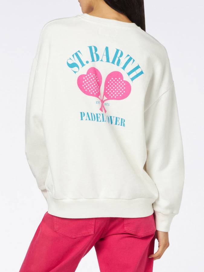 Mc2 Saint Barth Felpa da donna in felpa con stampa amante del padel St. Barth Online