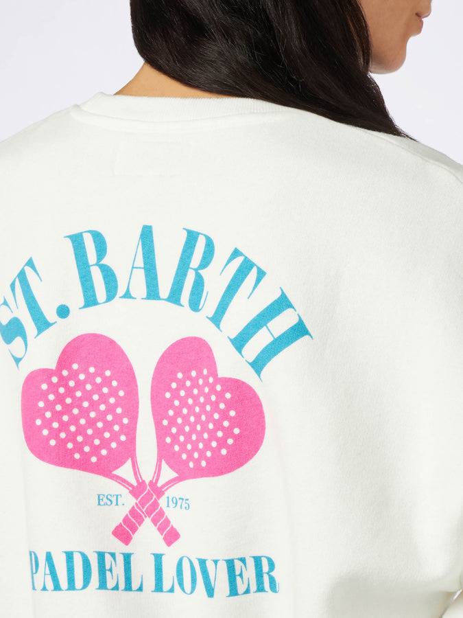 Mc2 Saint Barth Felpa da donna in felpa con stampa amante del padel St. Barth Online