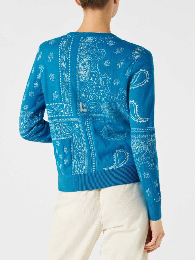 Mc2 Saint Barth Maglia da donna con stampa bandana e ricamo Saint Barth Grandi sconti