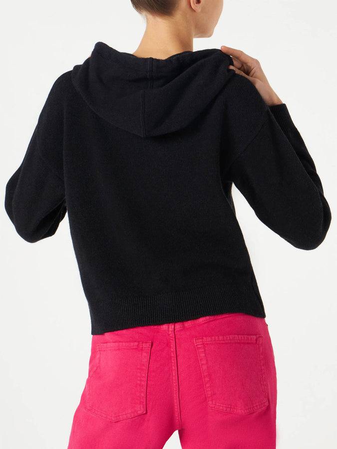Mc2 Saint Barth Felpa corta in maglia con ricamo St. Barth In Linea
