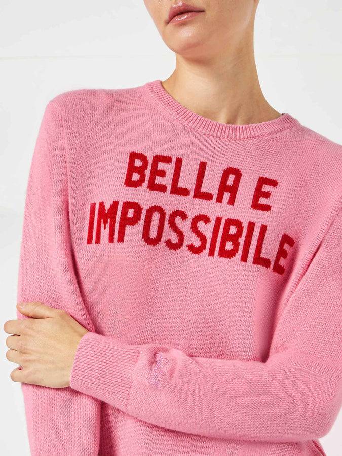 Mc2 Saint Barth Maglia da donna con stampa Bella e Impossibile Offerta settimanale