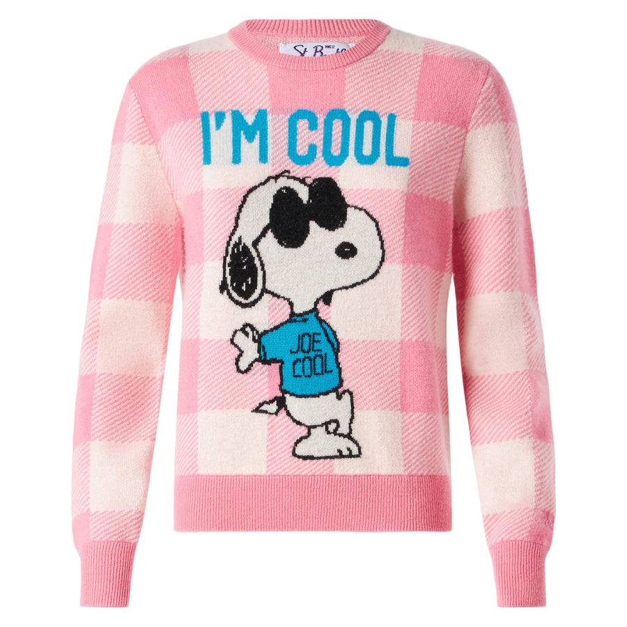Mc2 Saint Barth Maglia da donna con stampa Snoopy I'm Cool | SNOOPY - EDIZIONE SPECIALE PEANUTS™ Qualità Garantita