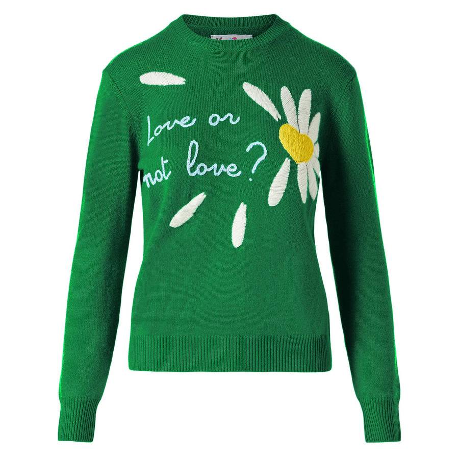 Mc2 Saint Barth Maglia da donna garzata con stampa margherite Negozi Online