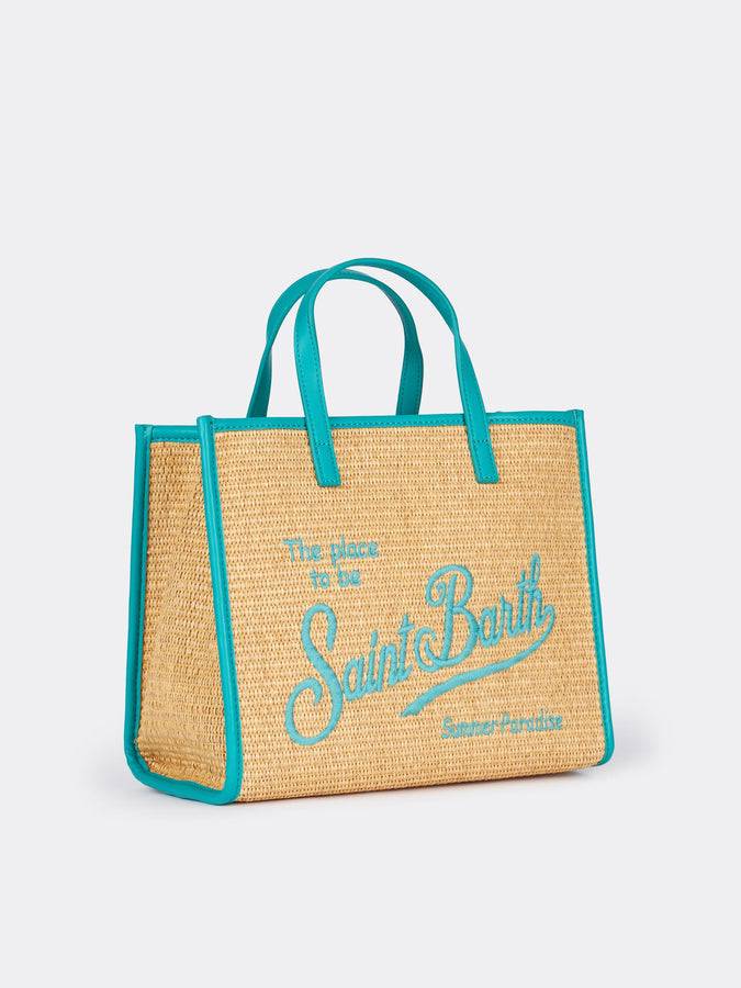 Mc2 Saint Barth Borsa Midi Vivian in paglia beige Offerta