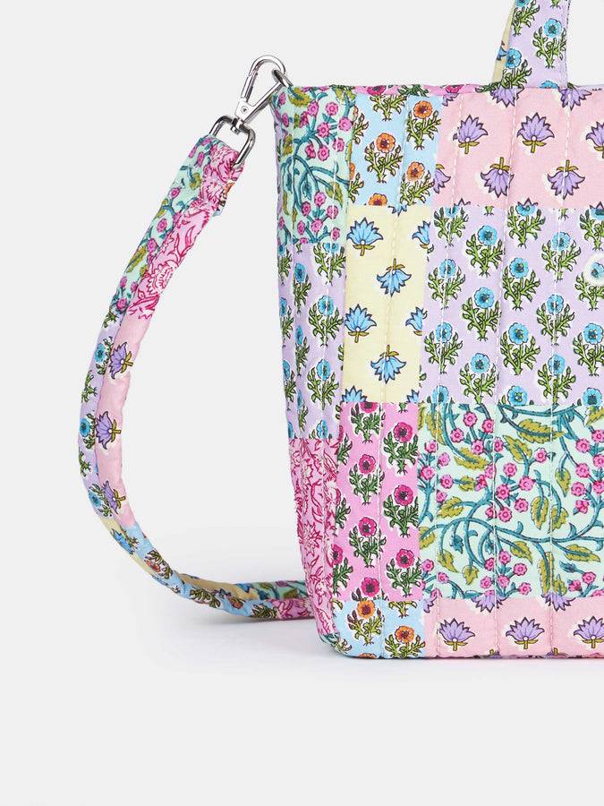 Mc2 Saint Barth Borsa Soft Tote Mid trapuntata a fiori multicolore Black Friday Prezzi