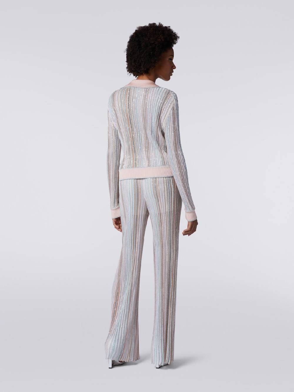 Missoni Top a maniche lunghe con righe verticali e paillettes Saldi