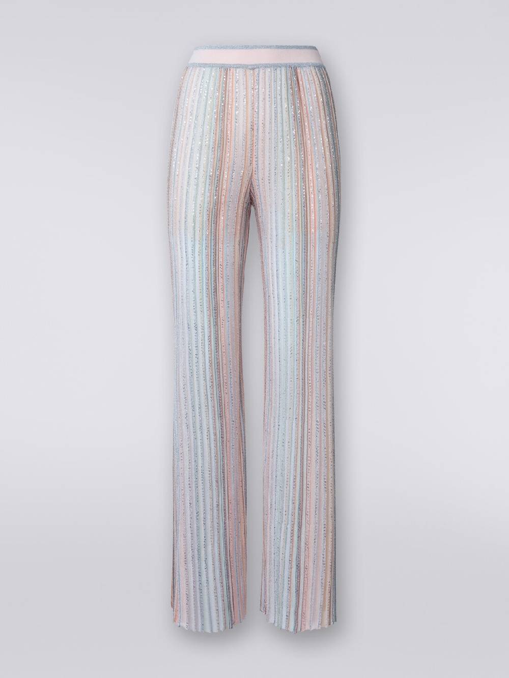 Missoni Pantaloni in maglia a righe verticali con paillettes Offerte
