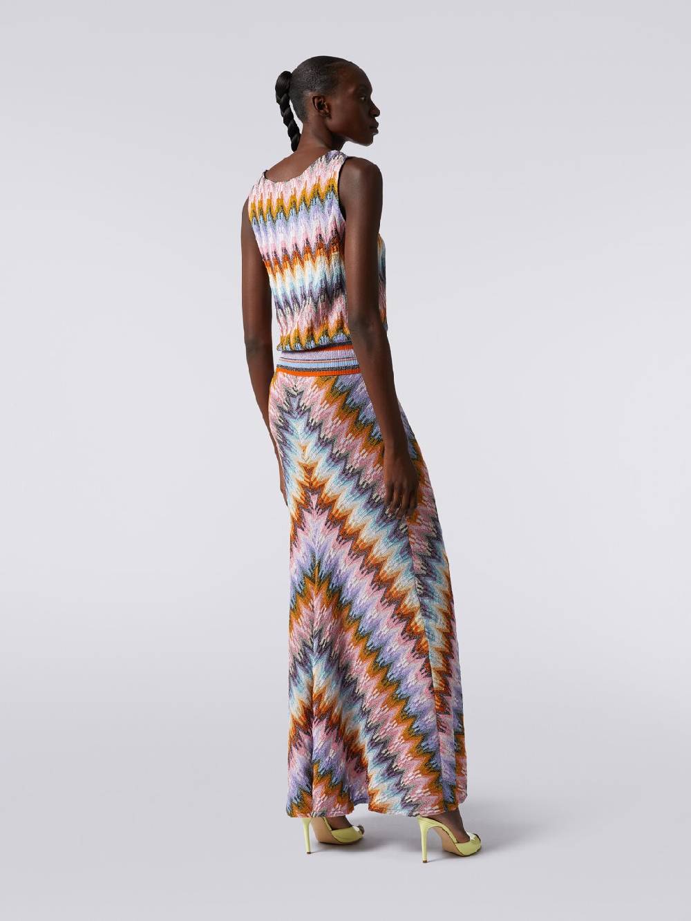 Missoni Top senza maniche in viscosa zig zag con lurex Vendita Economica