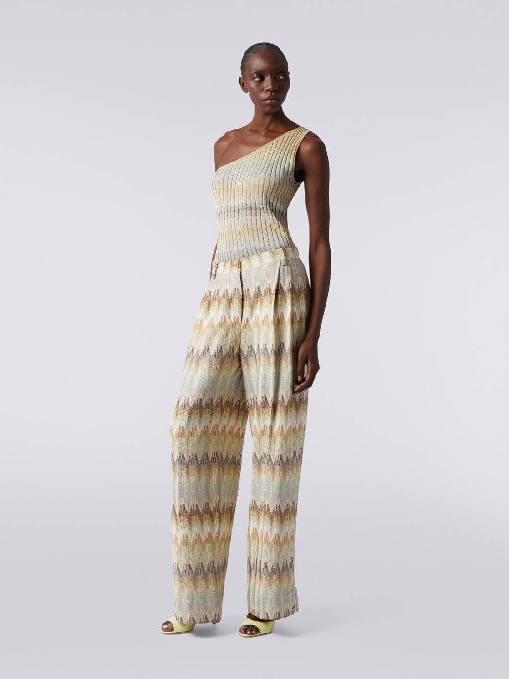 Missoni Pantaloni classici in viscosa zig zag con lurex I Più Venduti