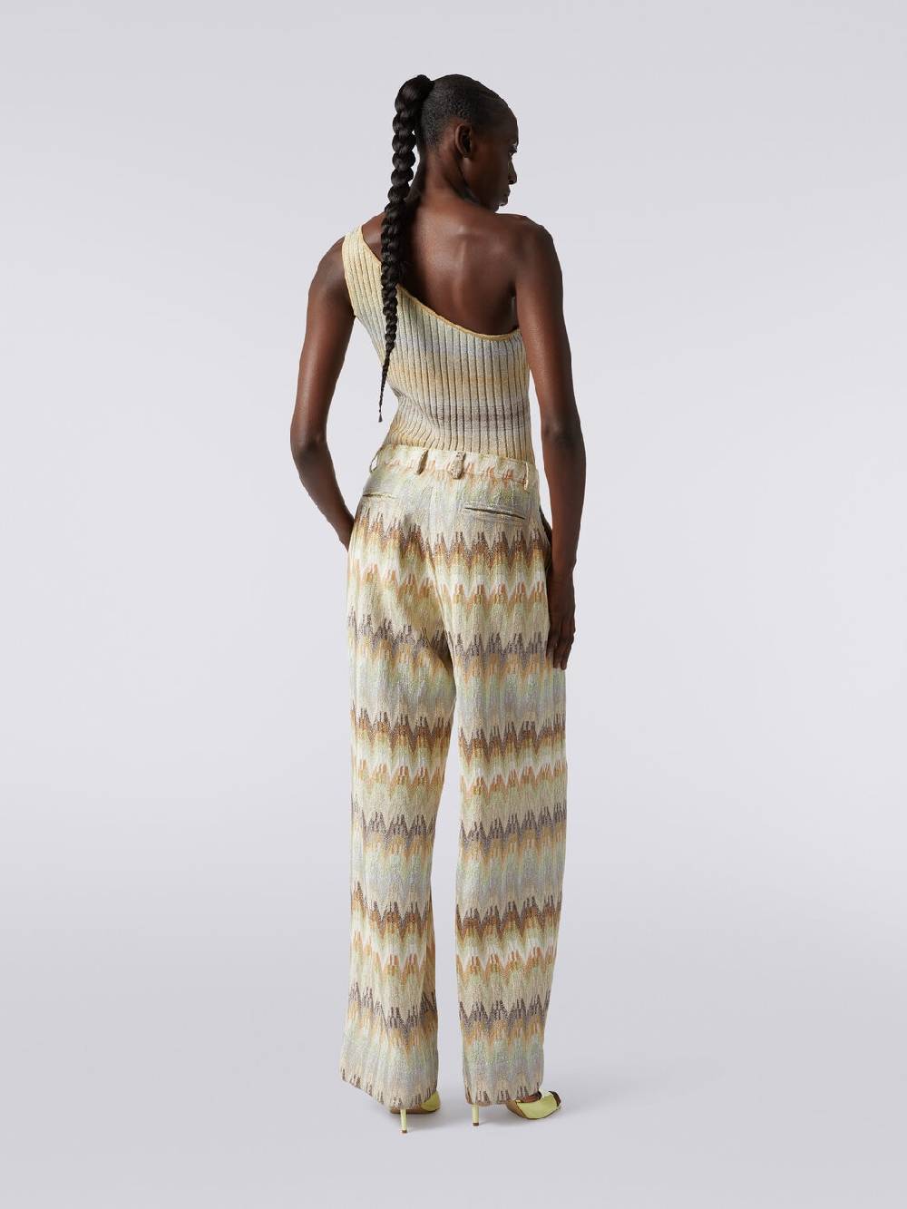 Missoni Pantaloni classici in viscosa zig zag con lurex I Più Venduti