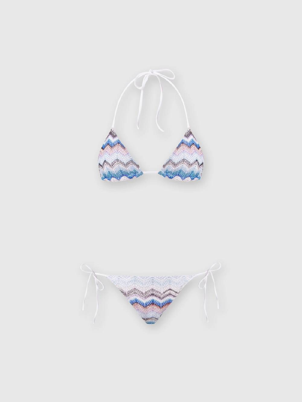 Missoni Bikini crochet zig zag con lurex Nuovo
