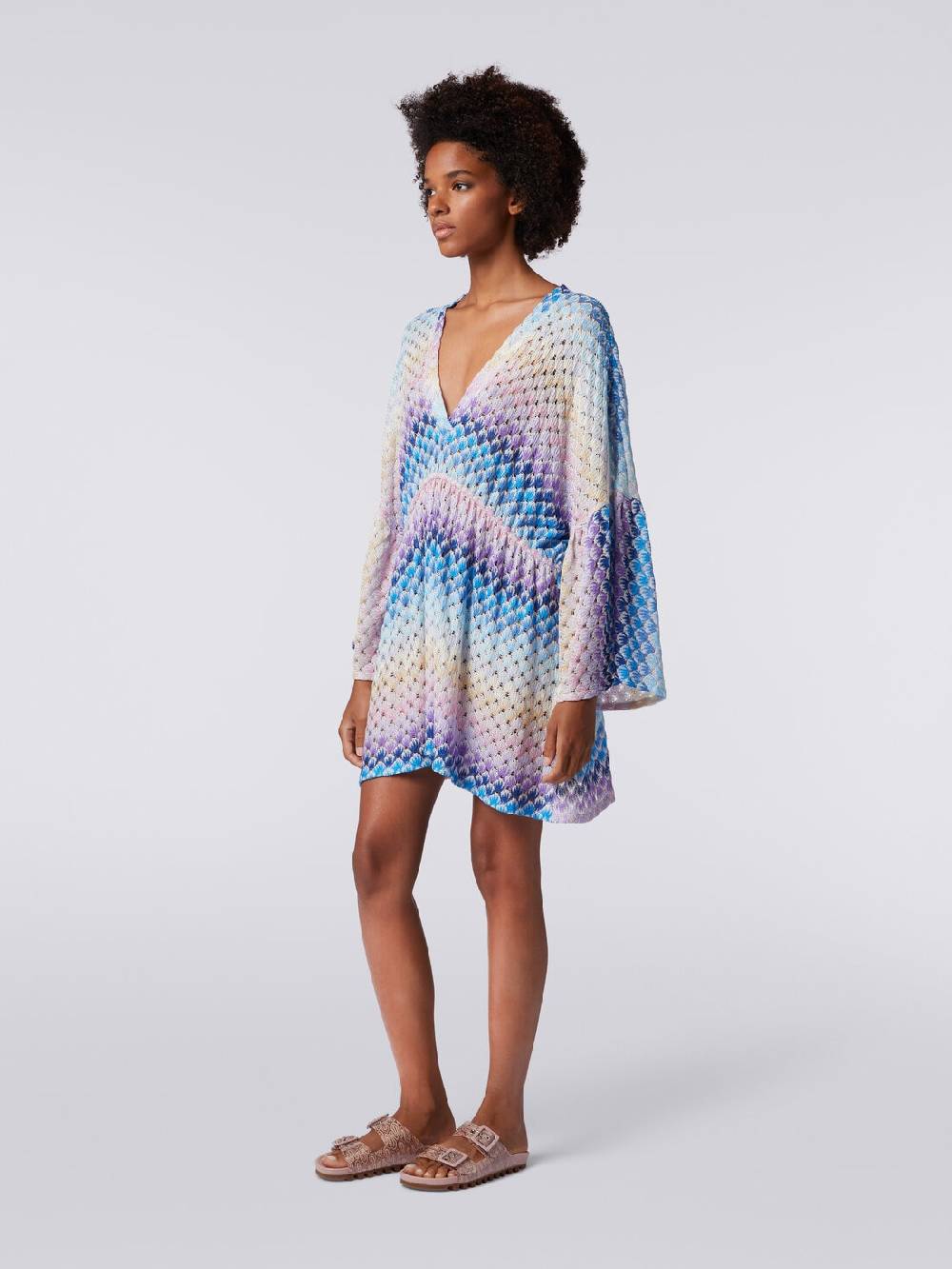 Missoni Caftano copricostume corto effetto pizzo con lurex Qualità
