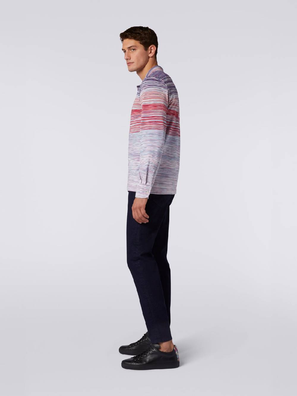 Missoni Polo a maniche lunghe in viscosa fiammata Soddisfazione Garantita