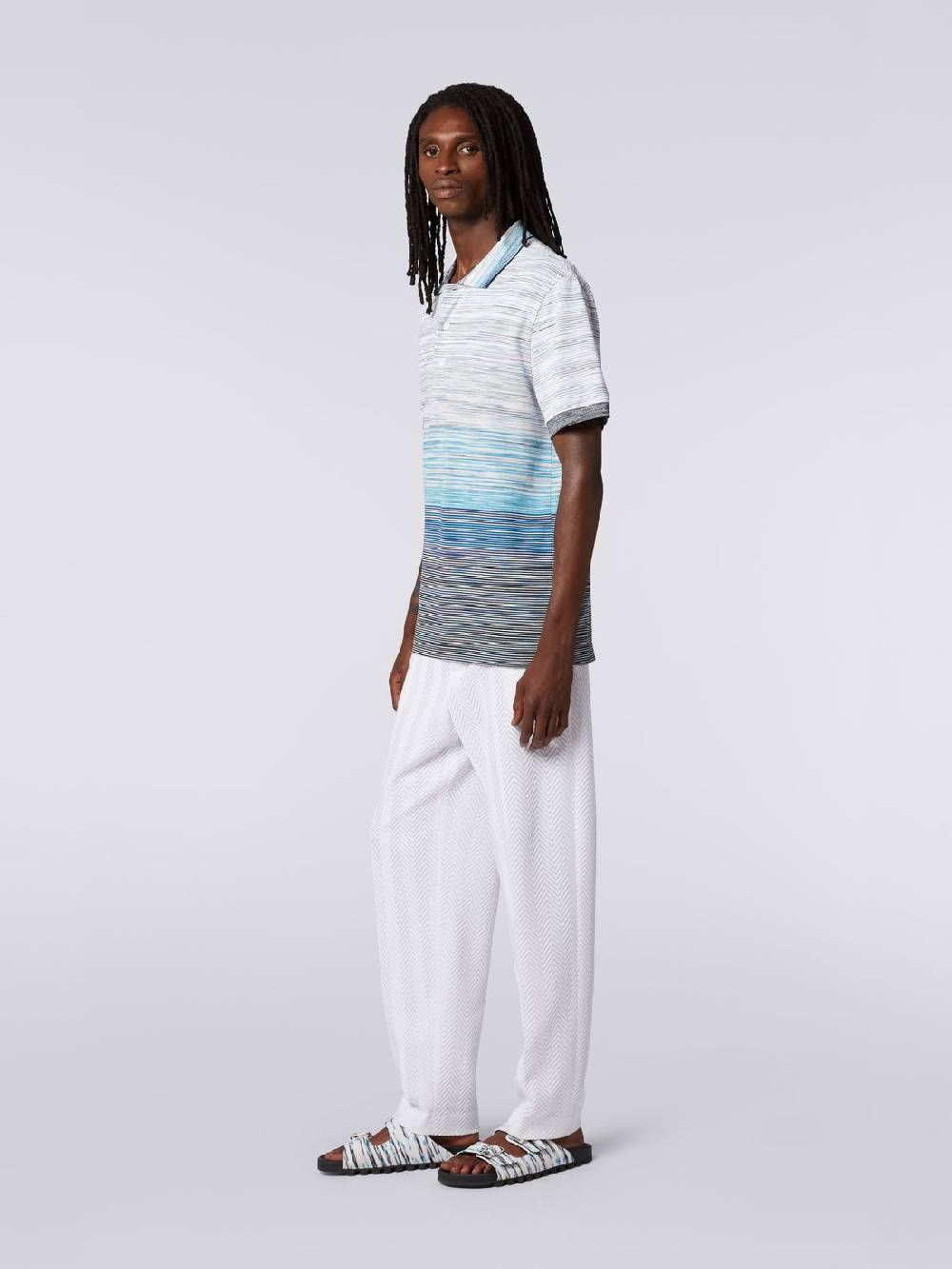 Missoni Polo in piquet di cotone fiammato Qualità Garantita