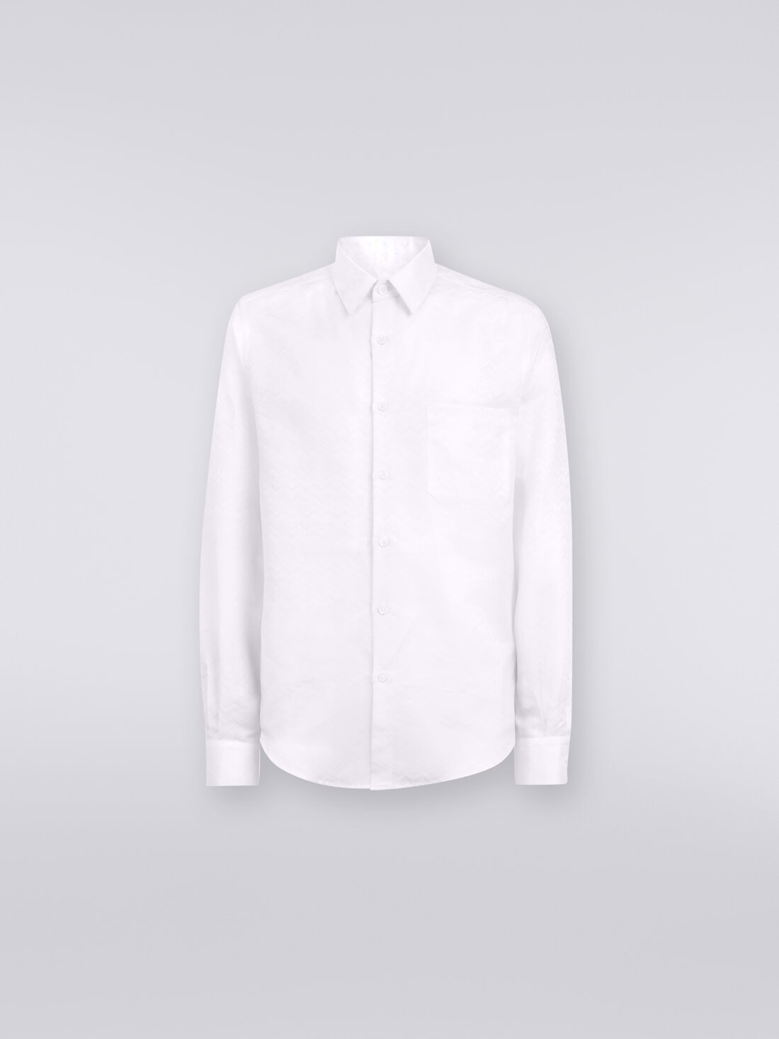 Missoni Camicia a maniche lunghe in misto cotone con motivo zig zag Negozi Online