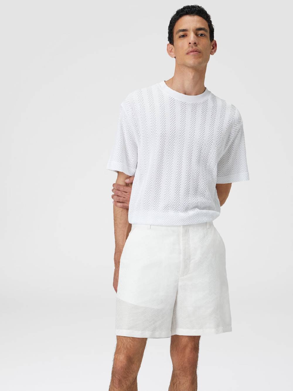 Missoni Bermuda in misto cotone motivo zig zag Acquista Ora