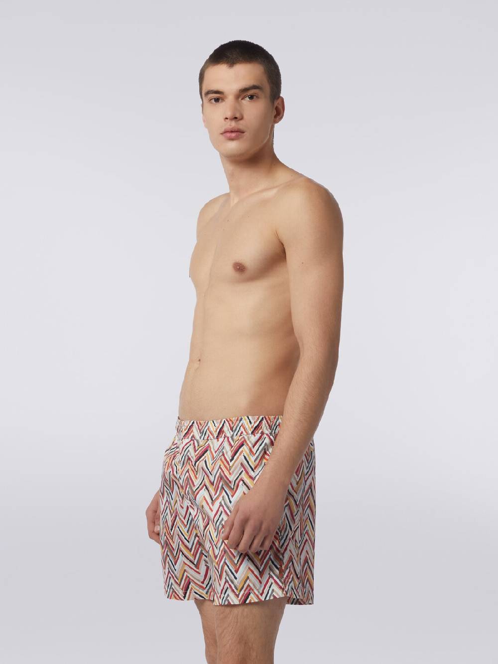 Missoni Boxer mare con stampa zig zag effetto spennellate Promozione Limitata