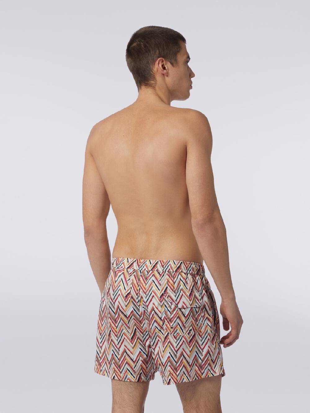 Missoni Boxer mare con stampa zig zag effetto spennellate Promozione Limitata