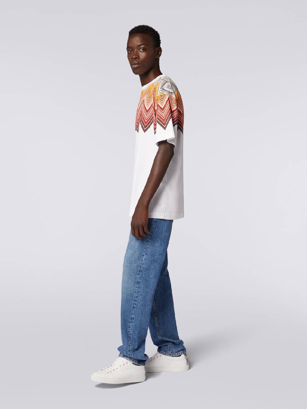 Missoni T-shirt oversize in cotone con stampa macro zig zag Fino Al -60%