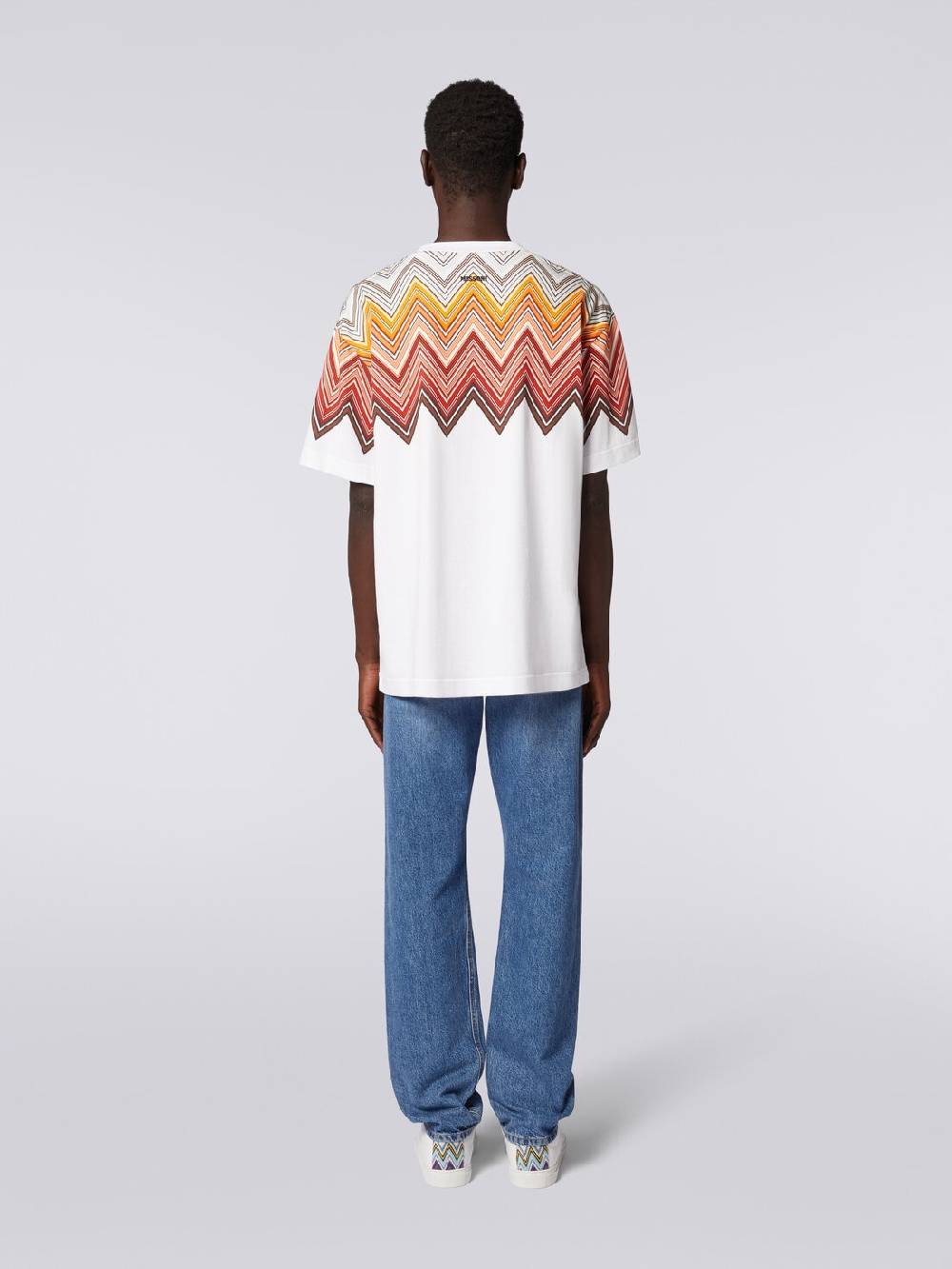 Missoni T-shirt oversize in cotone con stampa macro zig zag Fino Al -60%