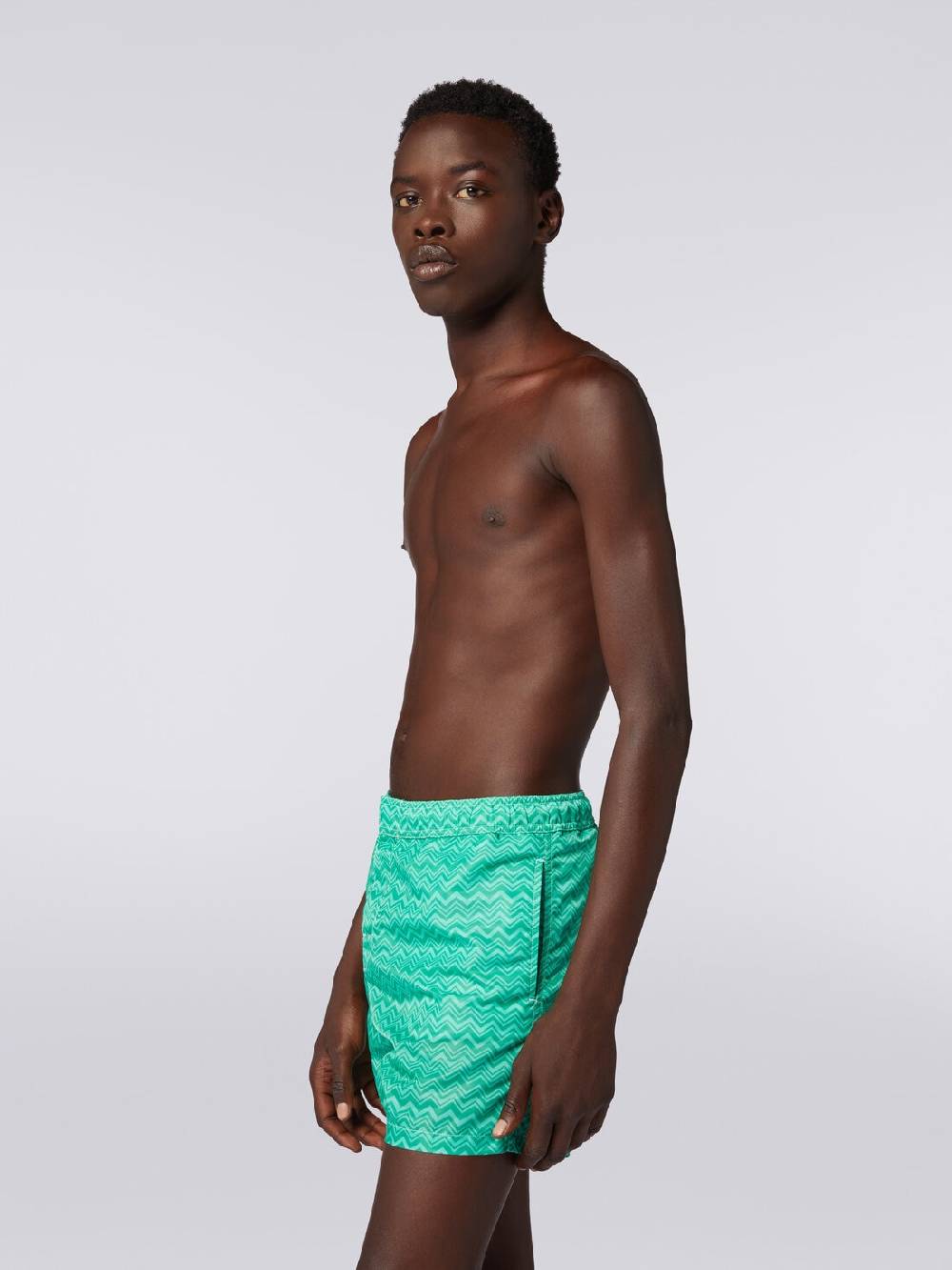 Missoni Boxer mare con stampa zig zag tonale Shopping Online